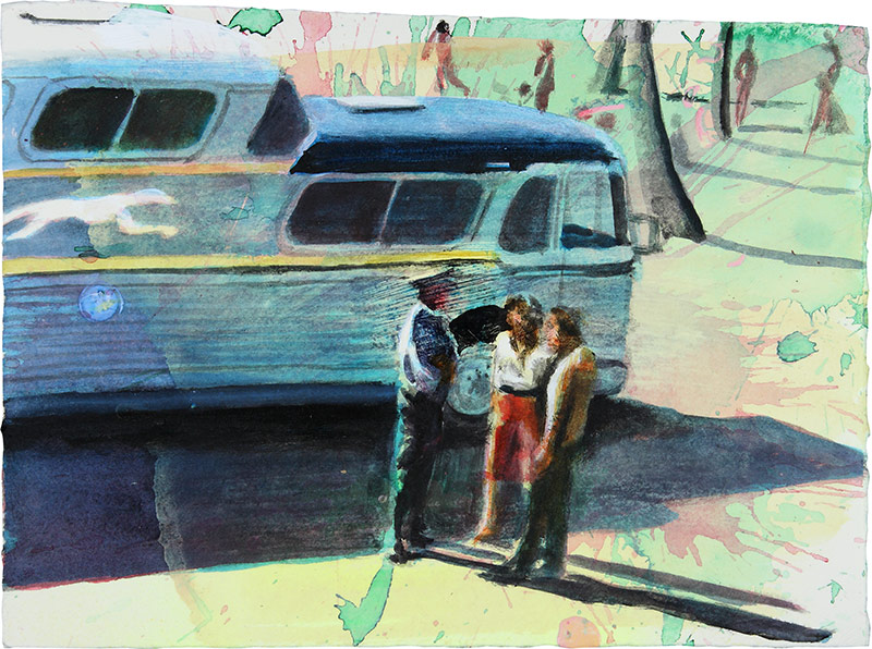 Florian Thomas - Gold stripped bus